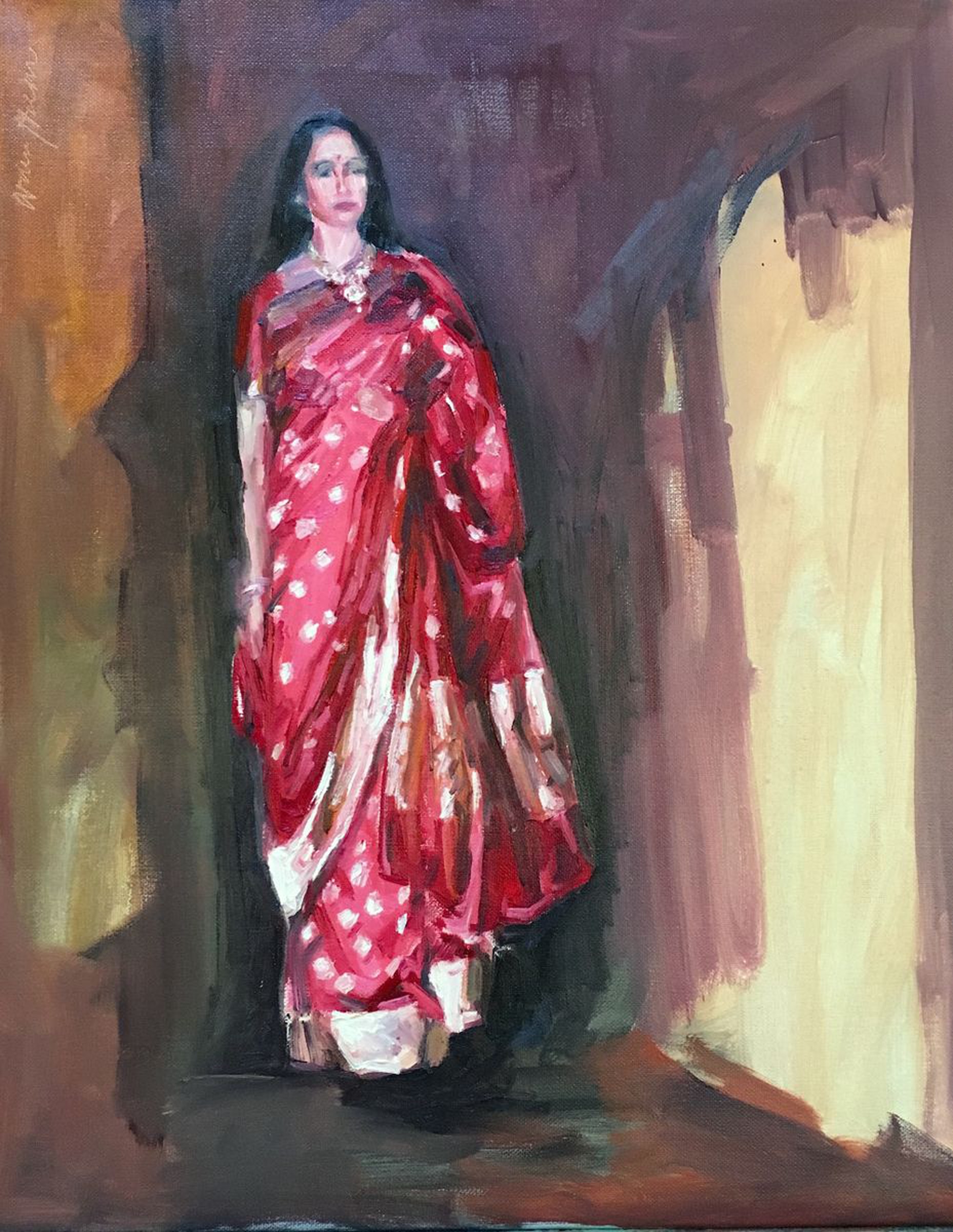 Dream Girl 2016 Oil Painting By Arun Prem Artfinder