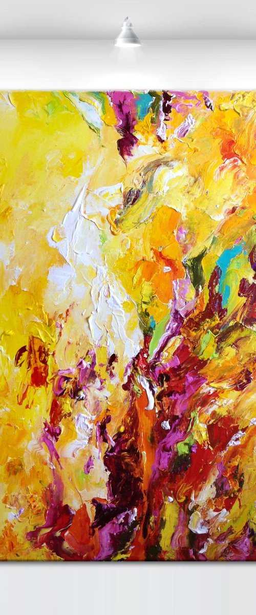 'Apricis' - 36x36" by Tatiana Georgieva