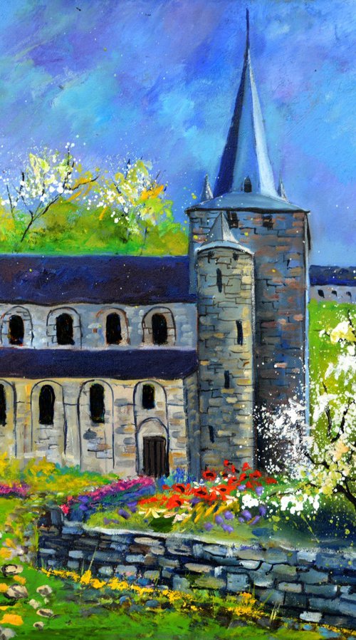 An old romanesque church by Pol Henry Ledent
