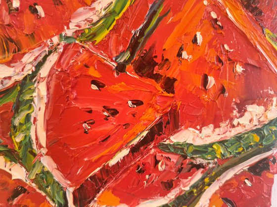 Watermelon impasto