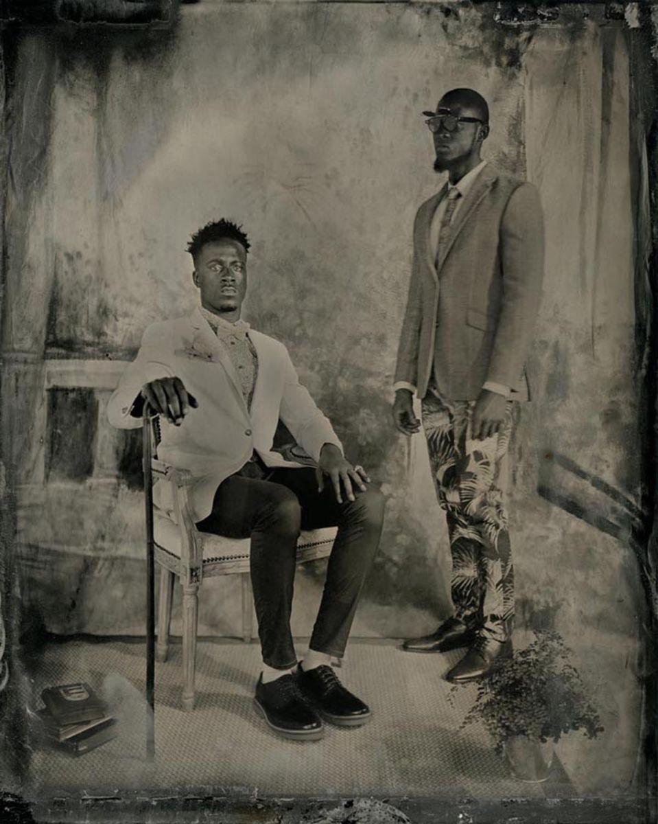 Photorealistic Portrait Photograph By Nicolas Laborie, 16 X 12", Les Sapeurs Du Temps Perdu I, Original Artwork