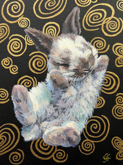 Sweet dream rabbit by Alona Vakhmistrova