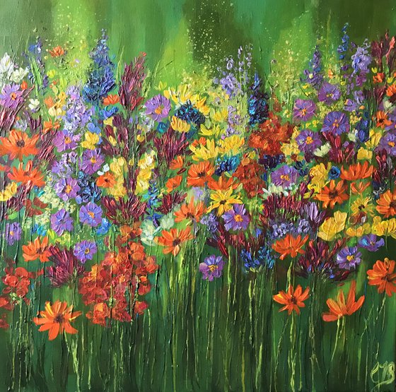 In Bloom Acrylic painting by Colette Baumback | Artfinder