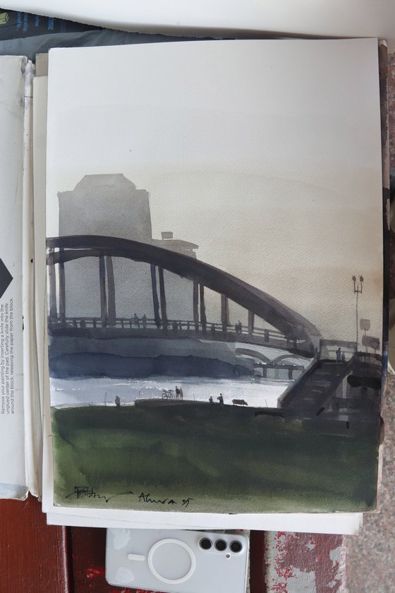 Silhouette of an evening