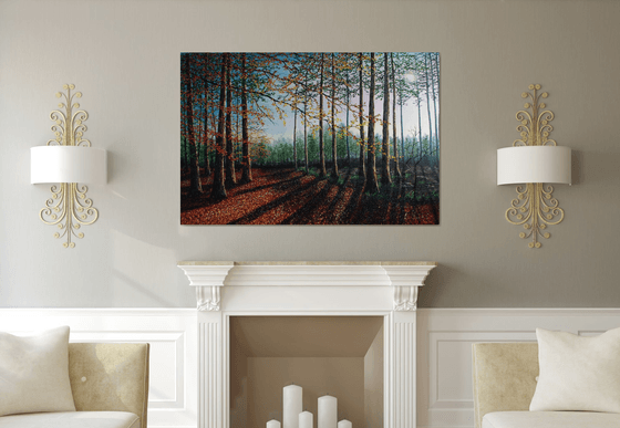Forest Clearing. 100cm X 150cm