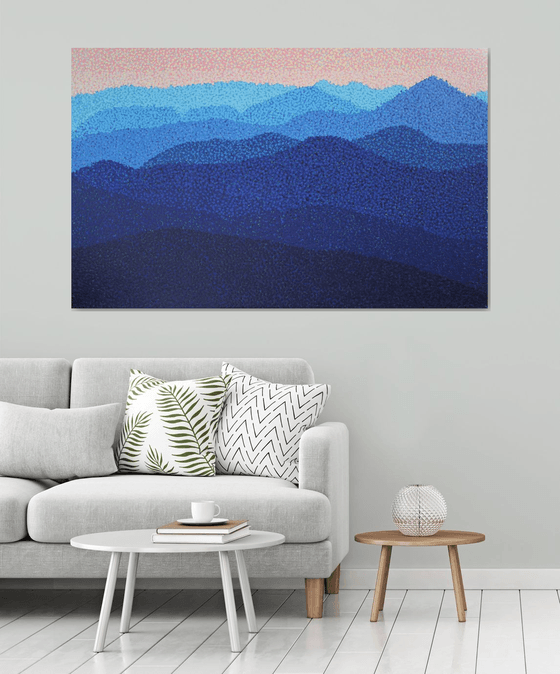 Mountains  /  ORIGINAL ACRYLIC PAINTING