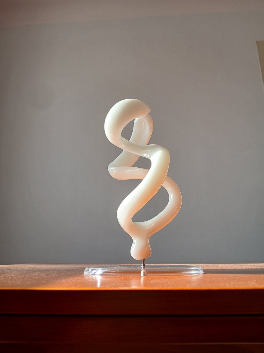 Abstract Stone Sculpture By Massimiliano Capraro, 6 X 11", In Love, Original Artwork