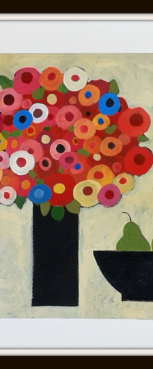 Still Life with Mixed Flowers by Jan Rippingham