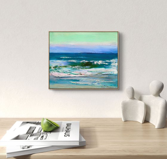 Admiring the evening sea