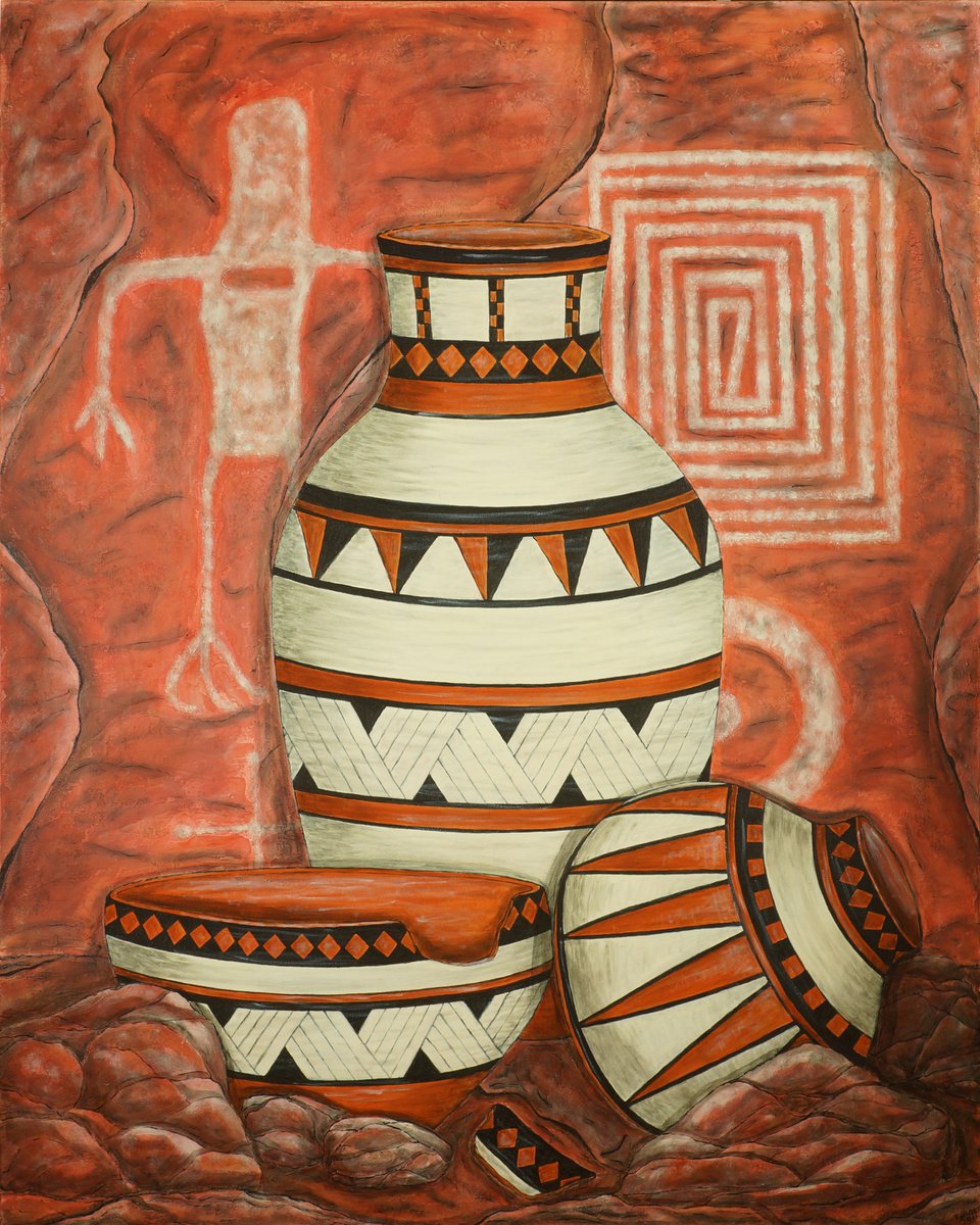 Impressionistic Still Life Oil Painting By Kim Jones Miller, 48 X 60", Messages, Original Artwork