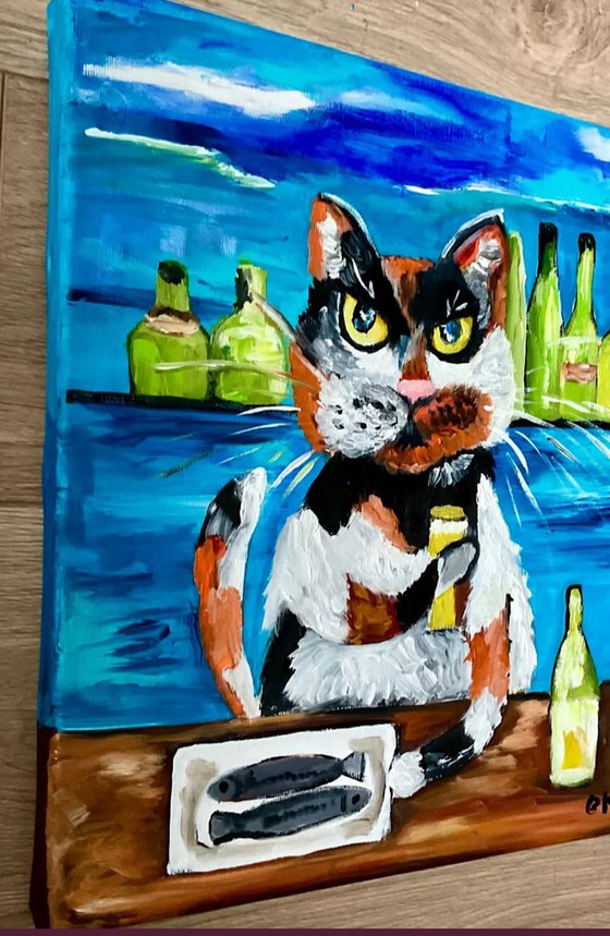 Lucky cat, herring and beer