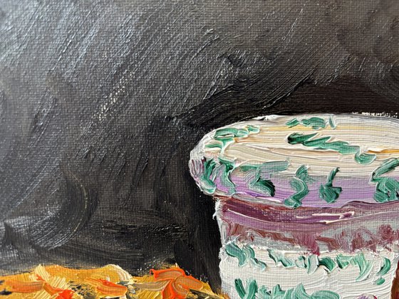 French Breakfast with Jam Still Life
