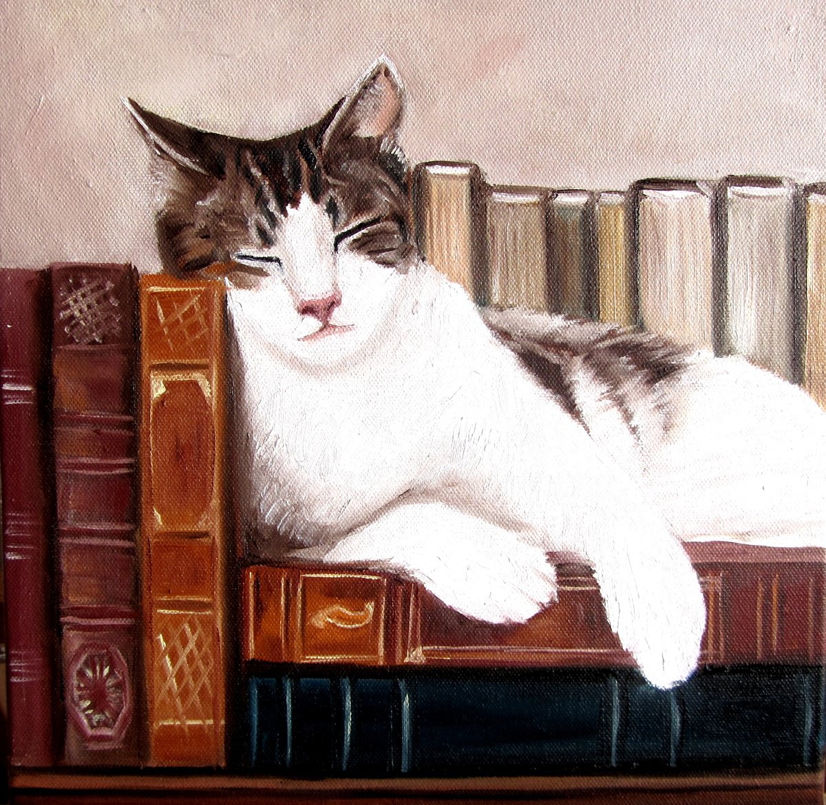 Family Cat By Ira Whittaker, 12 X 12, Artwork For Sale On Artfinder
