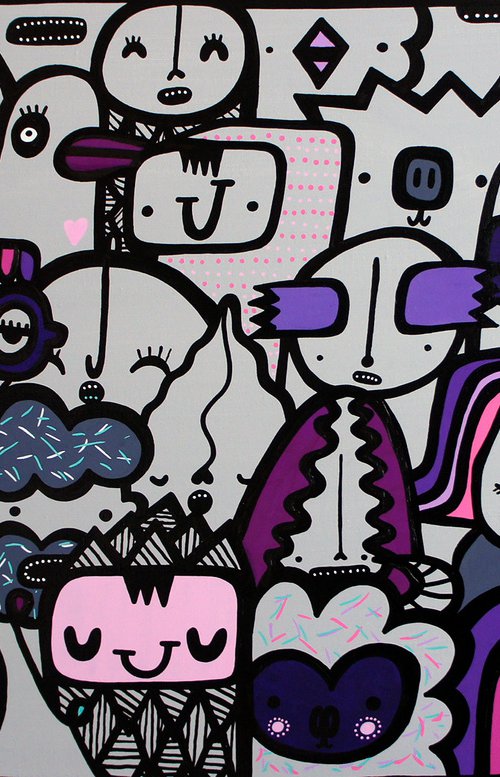 Berry Pop Crowd by Kev Munday