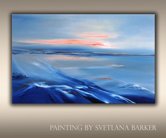 North Waves. Large painting, 30" x 48".