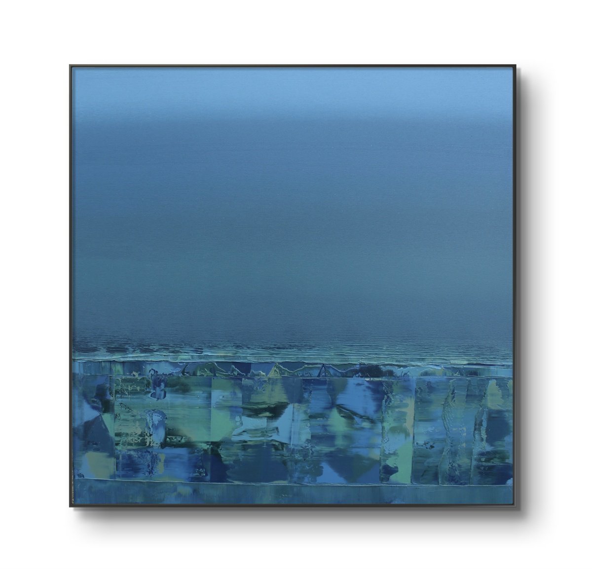 Organic Abstract Oil Painting By Athaang Art, 48 X 48, Abstract-241 Quiet Dawn, Original Artwork