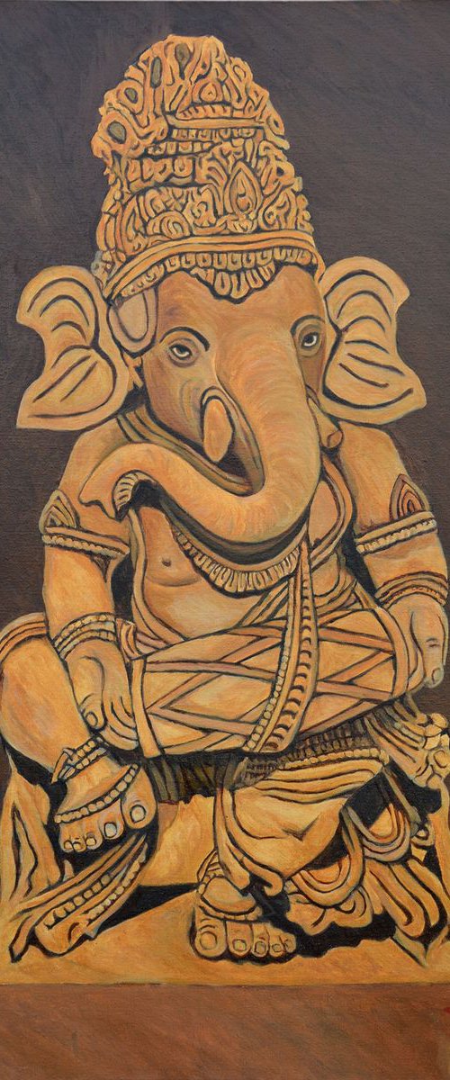 Ganesha with Drums by Ajay Harit