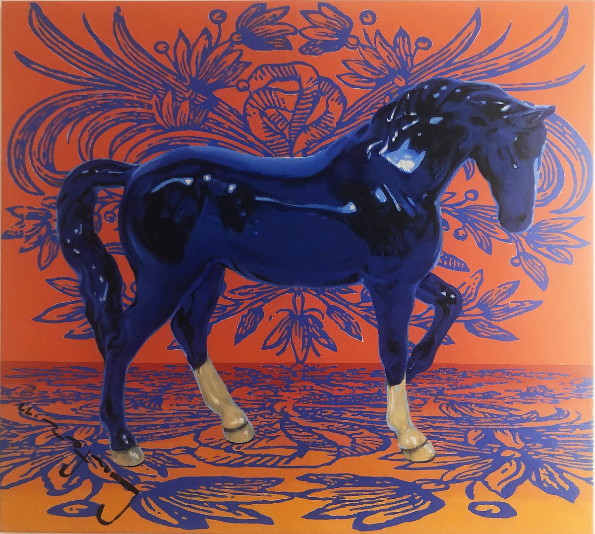 Blue Horse by Alexander Lufer