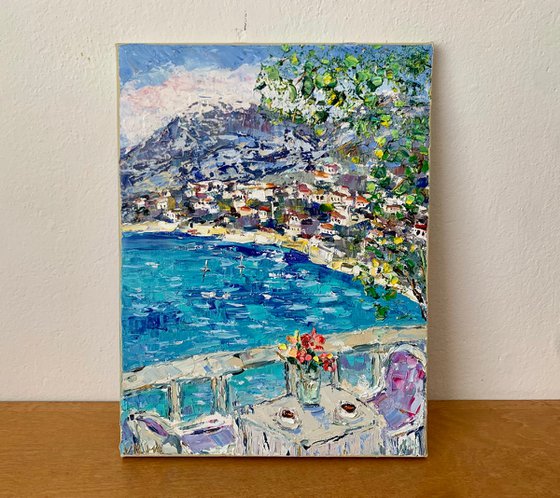 Summer terrace in Amalfi