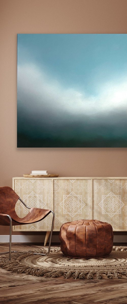 We carry on - Large - 100cm x 80cm by Jonesy