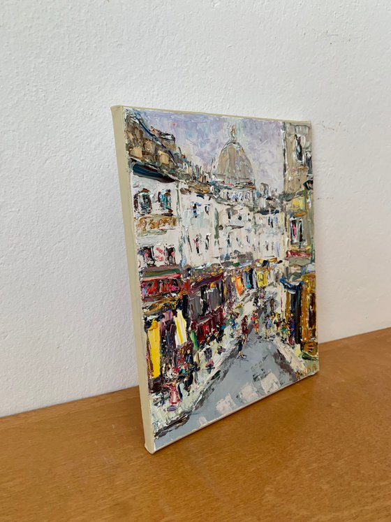 Montmartre street scene. Paris