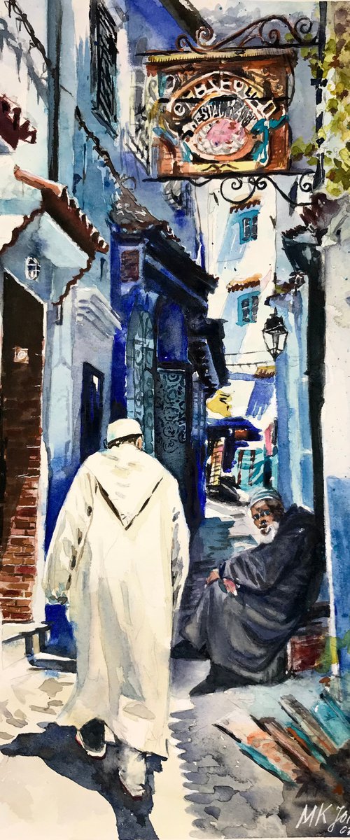 Morocco Blue City by Monika Jones
