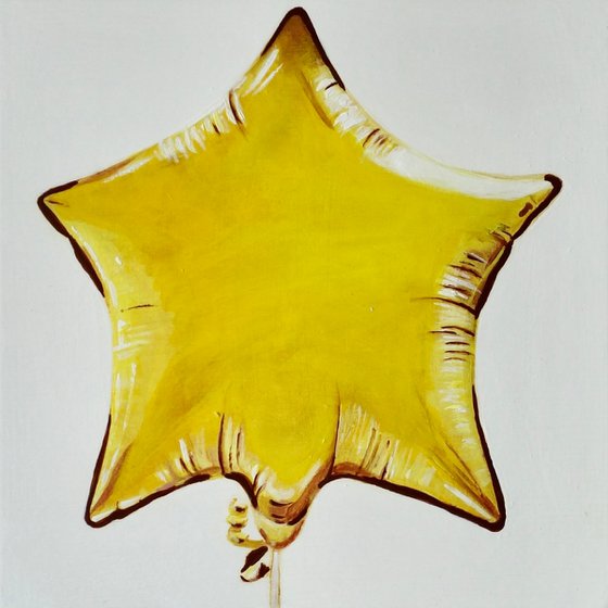 Golden Star Balloon