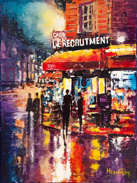 Evening cafe