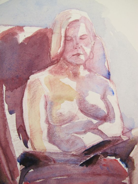 seated nude