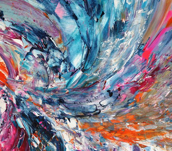 Turquoise magenta Whirl A 1