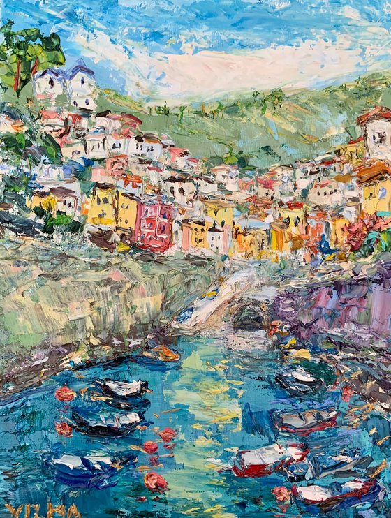 Riomaggiore, Italian landscape