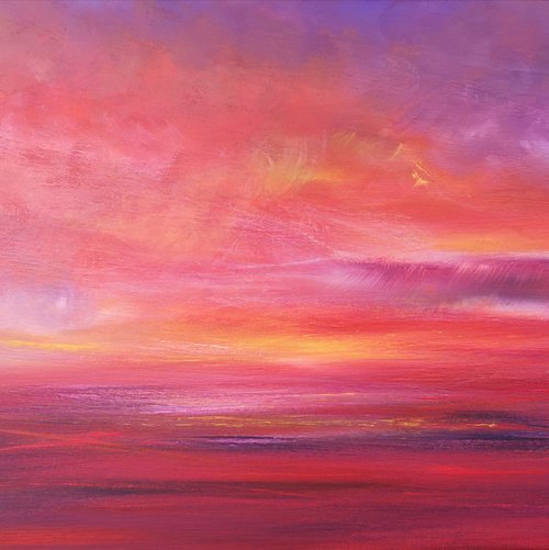 Warmth - skyscape, stunning, panoramic by Mel Graham