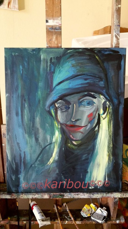 Abstract Portrait Russian Artist Oil Painting Be Artfinder