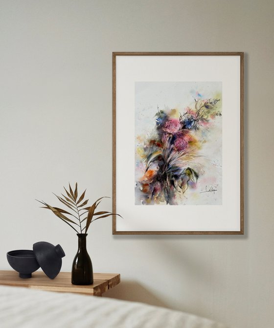 Bouquet, flowers painting