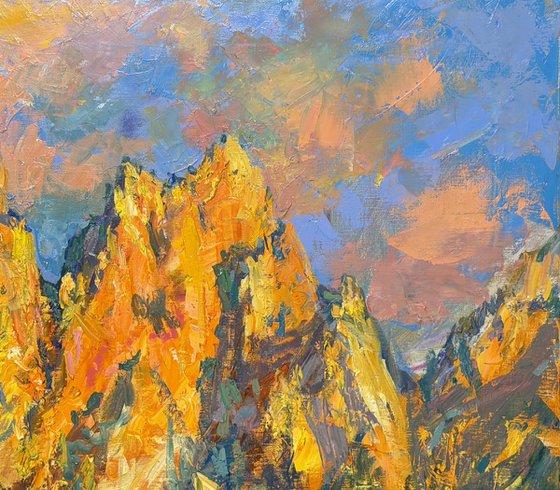 Golden Peaks of the Dolomites