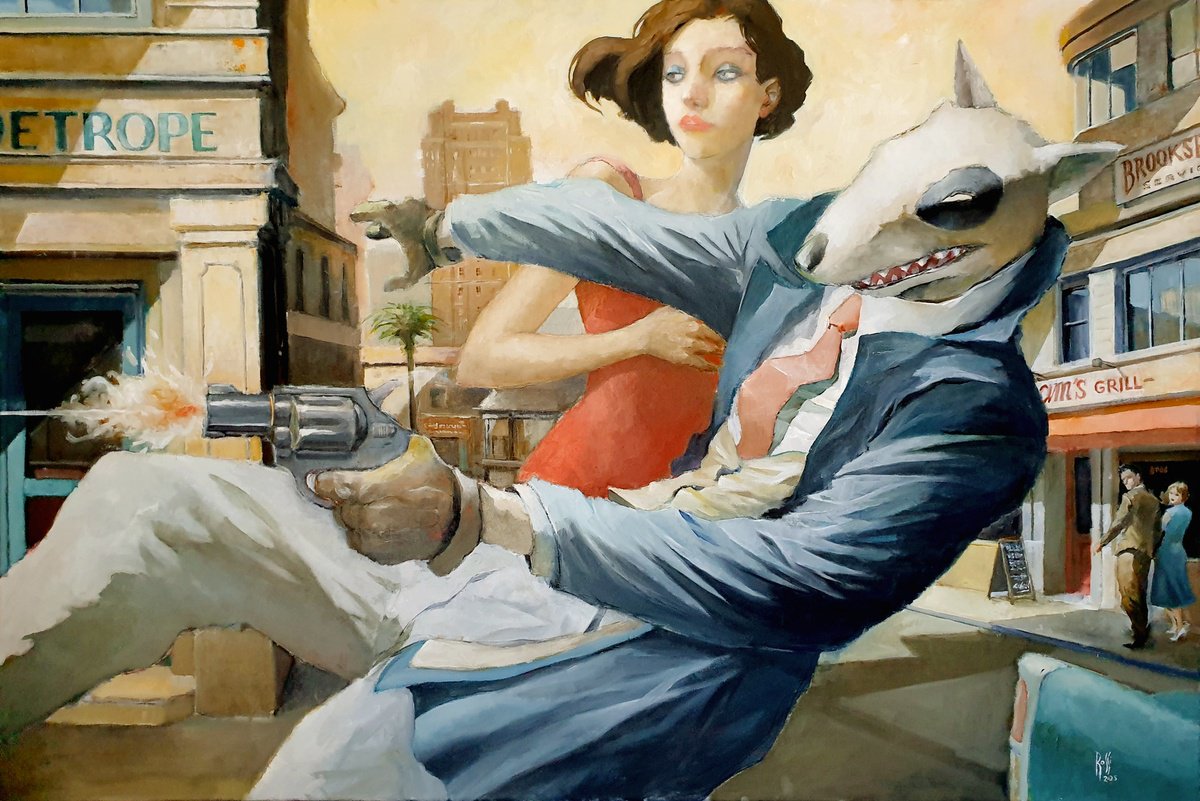 Impressionistic Portrait Oil Painting By Armando Rossi, 59 X 39, Zoetrope, Original Artwork