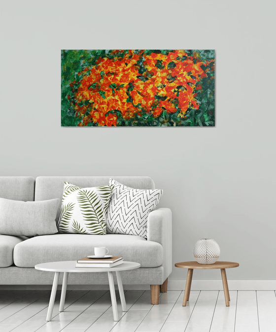 Late Roses in Autumn /  ORIGINAL PAINTING