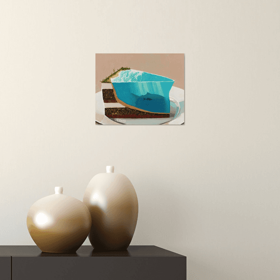 Geology cake piece of ocean