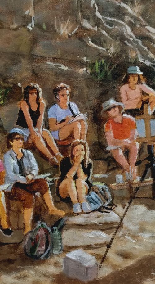 Jennifer's plein-air painting workshop by Vishalandra Dakur