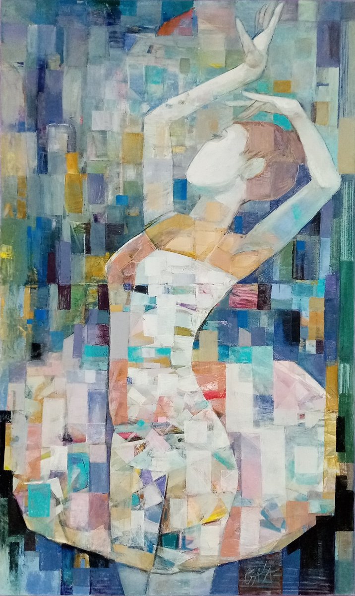 Expressive Oil Painting , On The Stage By Galya Koleva, 24 X 39, Artwork For Sale On Artfinder