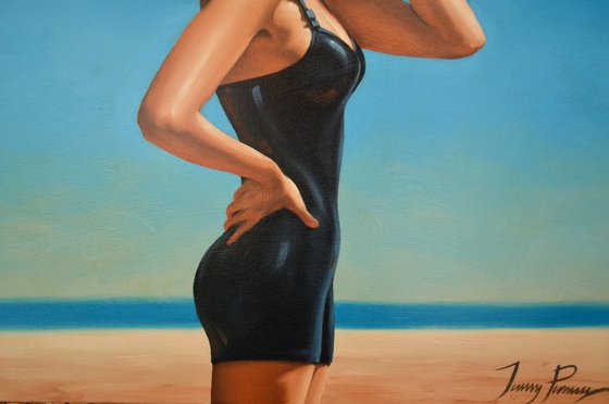 Drying off - in black