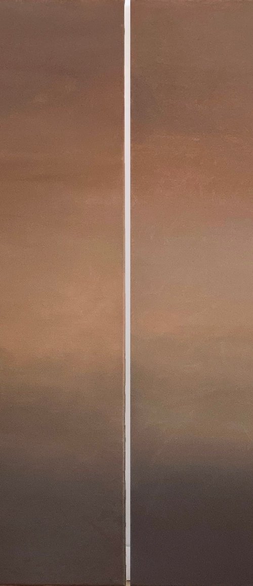 Autumn Earth, diptych by Alena Post
