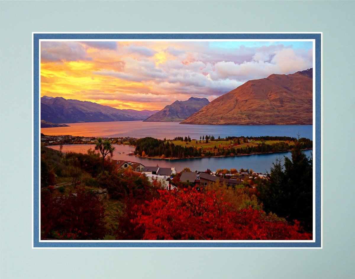 Photorealistic Landscape Photograph By Robin Clarke, 14 X 11", Queenstown New Zealand Three, Original Artwork