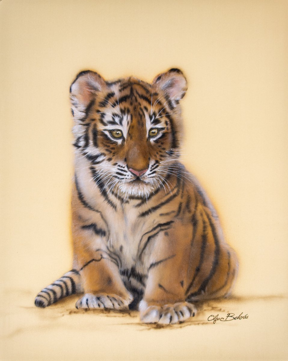 Photorealistic Animal Acrylic Painting By Olga Belova, 20 X 24", Nimer, Original Artwork