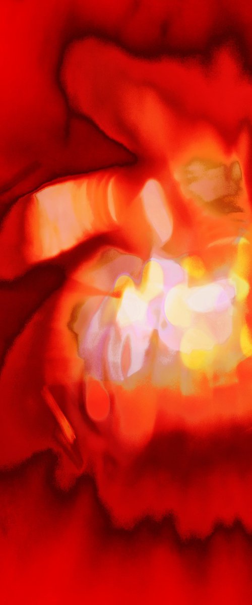 China Town Night (Red Yellow) Soho London by Paul Harrison