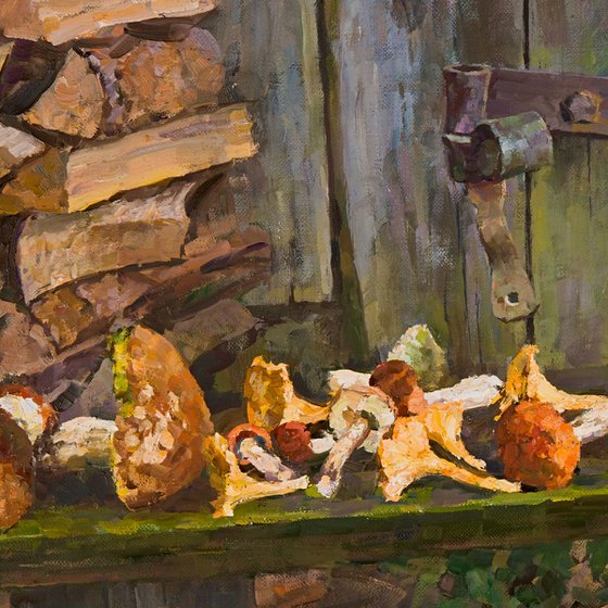 Still Life with Mushrooms