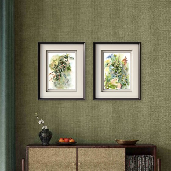 Grape branch - Set of 2