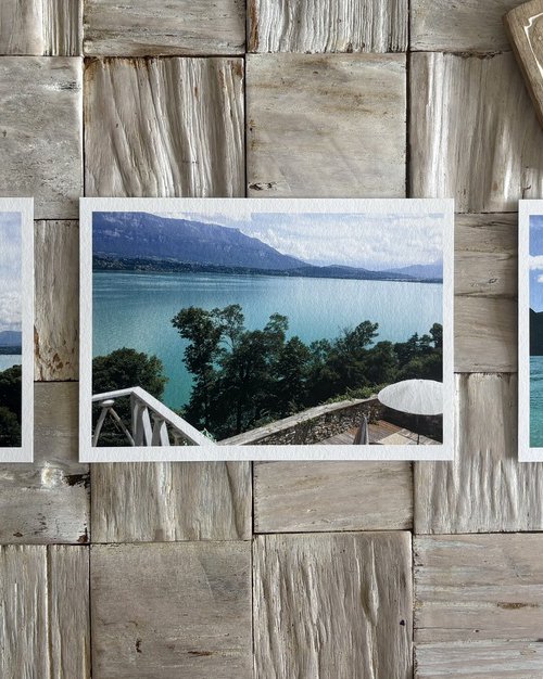 Lac du Bourget Triptych. Limited Edition by Samira Malik