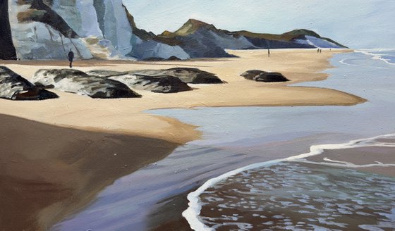 Sunlight White Rocks Beach