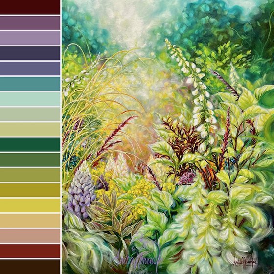 Mosaic- Spring Garden Landscape